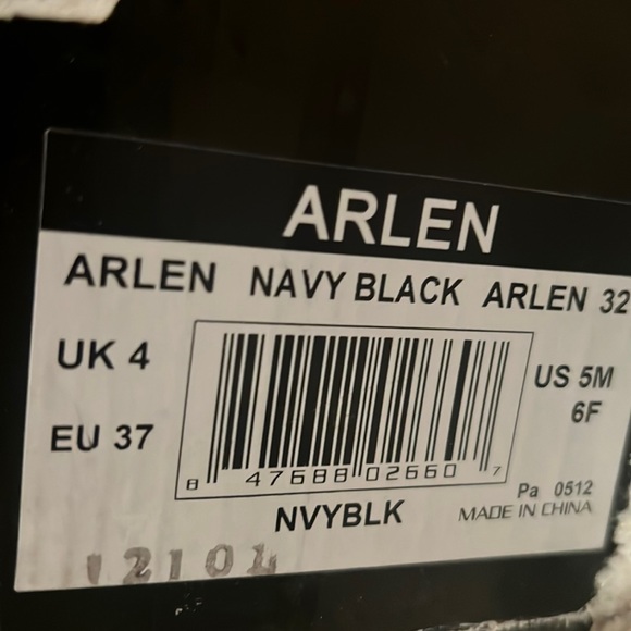 HUNTER BOOTS Arlen Navy Blue Plaid Wool & Rubber Hunter Arlen - Picture 4 of 4